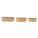 Bloomingville - Wilja Brødkurv, Natur, Fyrretræ - L40 × H11 × B30/L33 × H11 × B25/L25 × H11 × B19 cm, sæt med 3