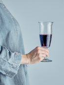 Bloomingville - Asha Vinglas, Klar, Genanvendt Glas - Ø7,5 × H20 cm, sæt med 4