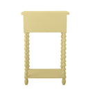 Bloomingville - Salino Sidebord, Gul, Fyrretræ - L45 × H70 × B32 cm