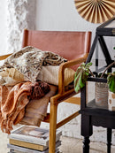 Bloomingville - Ollie Loungestol, Brun, Læder - L55 × H84 × B60 cm