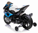 BMW HP4 El-motorcykel Børn XL 12V Lithium Blå - Original BMW Licens - 3+ År