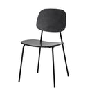 Bloomingville - Monza Spisebordsstol, Sort, Krydsfiner - L45 × H83 × B52 cm