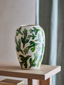 Bloomingville - Birdliva Vase, Multifarvet, Stentøj - Ø21,5 × H33 cm