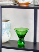 Bloomingville - Corliss Cocktailglas, Grøn, Glas - Ø9,5 × H11 cm, sæt med 4