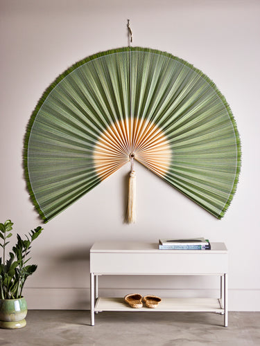 Bloomingville - Jaime Vægdekoration, Grøn, Bambus - L145 × H110 cm