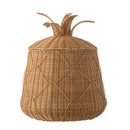 Bloomingville - Anann Kurv m/låg, Natur, Polyrattan - Ø49 × H60 cm