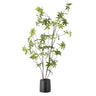 Bloomingville - Palmatum Plante, Grøn, Kunstige Blomster - H160 cm, pot Ø17x15 cm
