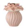 Bloomingville - Petalia Vase, Rosa, Stentøj - Ø15,5 × H17 cm