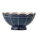 Bloomingville - Caliam Skål, Blå, Stentøj - Ø25 × H12 cm