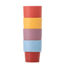 Bloomingville - Ewan Kop, Multifarvet, Stentøj - Ø7,5 × H9 cm, sæt med 4