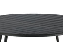 Venture Home - Break rundt spisebord Ø150 cm, sort, aluminium og aintwood