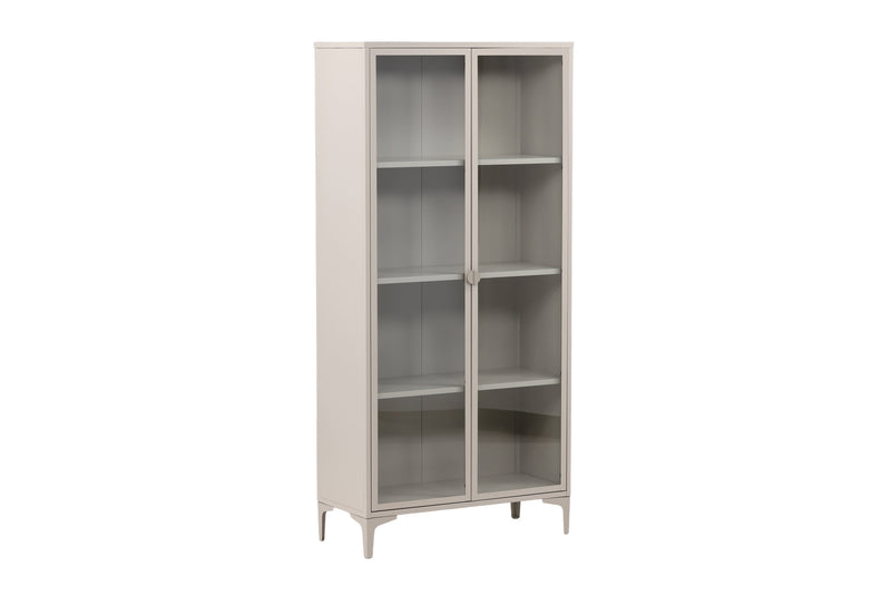 Venture Home - Piring Vitrineskab - Beige, 90x190x40cm