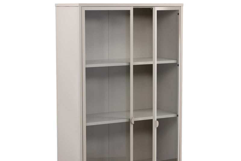 Venture Home - Piring Vitrineskab - Beige, 90x190x40cm