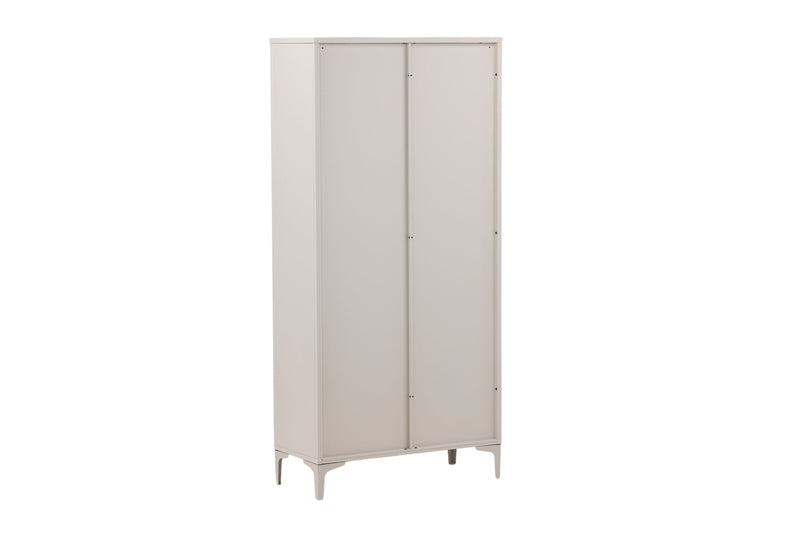 Venture Home - Piring Vitrineskab - Beige, 90x190x40cm