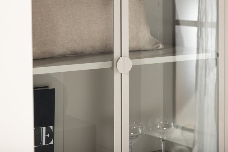 Venture Home - Piring Vitrineskab - Beige, 90x190x40cm