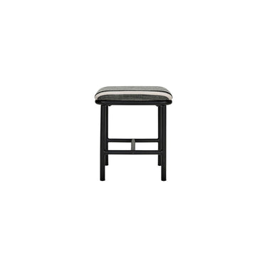 House Doctor - Skammel, Toda, Sort/Råhvid H45 cm.