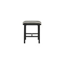 House Doctor - Skammel, Toda, Sort/Råhvid H45 cm.