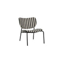 House Doctor - Loungestol, Longa, Sort/Råhvid H70 cm