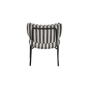 House Doctor - Loungestol, Longa, Sort/Råhvid H70 cm