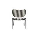 House Doctor - Loungestol, Longa, Sort/Råhvid H70 cm