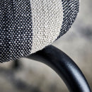 House Doctor - Loungestol, Longa, Sort/Råhvid H70 cm