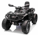 Can-Am Outlander EL ATV 10,8V Sort, m.fjernbetjening, 4xMotor, Lædersæde, Gummihjul