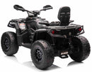 Can-Am Outlander, EL ATV, 21,6V 5Ah litium, Sort, 4x200W Motor, Lædersæde, Gummihjul