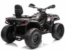 Can-Am Outlander, EL ATV, 21,6V 5Ah litium, Sort, 4x200W Motor, Lædersæde, Gummihjul