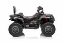 Can-Am Outlander, EL ATV, 21,6V 5Ah litium, Sort, 4x200W Motor, Lædersæde, Gummihjul