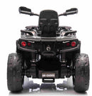 Can-Am Outlander, EL ATV, 21,6V 5Ah litium, Sort, 4x200W Motor, Lædersæde, Gummihjul