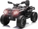 Can-Am Outlander, EL ATV, 21,6V 5Ah litium, Sort, 4x200W Motor, Lædersæde, Gummihjul