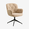 Nordal - LEA kontorstol – beige – B67 × D64 × H93 cm