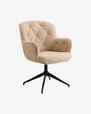 Nordal - LEA kontorstol – beige – B67 × D64 × H93 cm