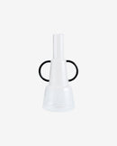 Nordal - APIUM kande – klar/sort – Ø12,5 × H29 cm
