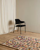 Nordal - POPPY tæppe, 200 × 140 cm – flerfarvet