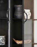 Nordal - DOWNTOWN vægskab – sort – L80 × D20 × H121 cm
