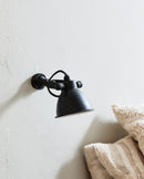 Nordal - Væglampe uden afbryder – sort, 12 cm – Ø11 × H12 cm