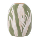 Bloomingville - Adalena Deko Vase, Grøn, Stentøj - Ø23,5 × H30,5 cm