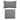 Bloomingville - Mundo Pudebetræk (uden fyld), Sort, polyester - L66 × H9 × B58/L75 × H45 × B9 cm, sæt med 2