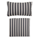 Bloomingville - Mundo Pudebetræk (uden fyld), Sort, polyester - L66 × H9 × B58/L75 × H45 × B9 cm, sæt med 2