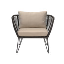 Bloomingville - Mundo Loungestol Metal Sort 72x87 cm 2 stk