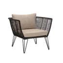 Bloomingville - Mundo Loungestol Metal Sort 72x87 cm 2 stk