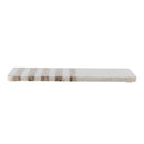 Bloomingville - Novelle Skærebræt, Hvid, Marmor - L38 × H1,5 × B22,5 cm