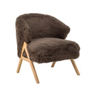 Bloomingville - Camino Loungestol, Brun, FSC® 100%, Gummitræ - L68 × H80 × B70 cm