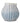 Bloomingville - Esra Vase, Blå, Stentøj - L21,5 × H22 × B13 cm