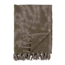 Bloomingville - Ginger Plaid, Grøn, Uld - L150 × B125 cm