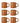 Bloomingville - Ninka Kop, Multipak, orange, Stentøj - Ø7,5 × H8 cm, sæt med 6