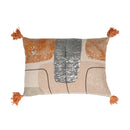 Bloomingville - Lanzo Pude, Multifarvet, Bomuld - L50 × H35 cm