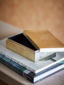 Bloomingville - Nenon Æske m/låg, Guld, FSC® 100%, MDF - L15,5 × H5 × B11 cm