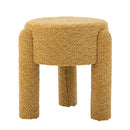 Bloomingville - Bruno Taburet, Gul, polyester - Ø42 × H43 cm